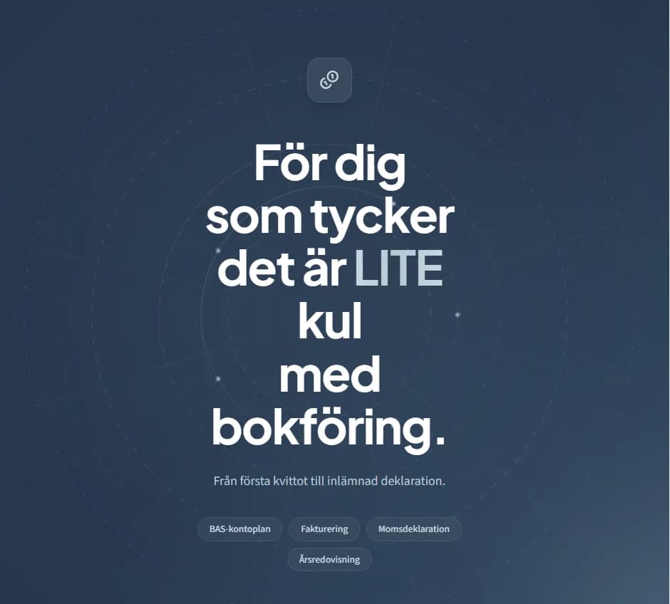 Skärmdump av Klirr & Co — för dig som tycker det är lite kul med bokföring