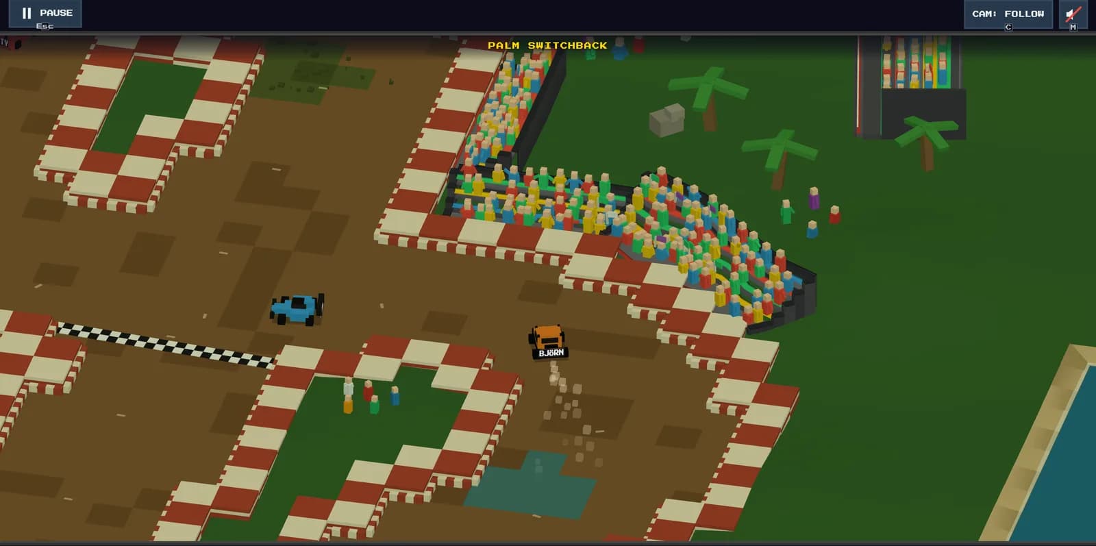 Skärmbild 2 från Off-Road Pixel Racer