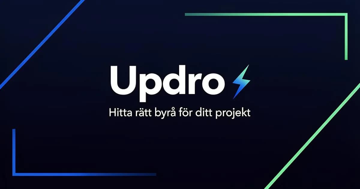 Skärmdump av Hitta rätt byrå utan massutskick – jämför offerter | Updro