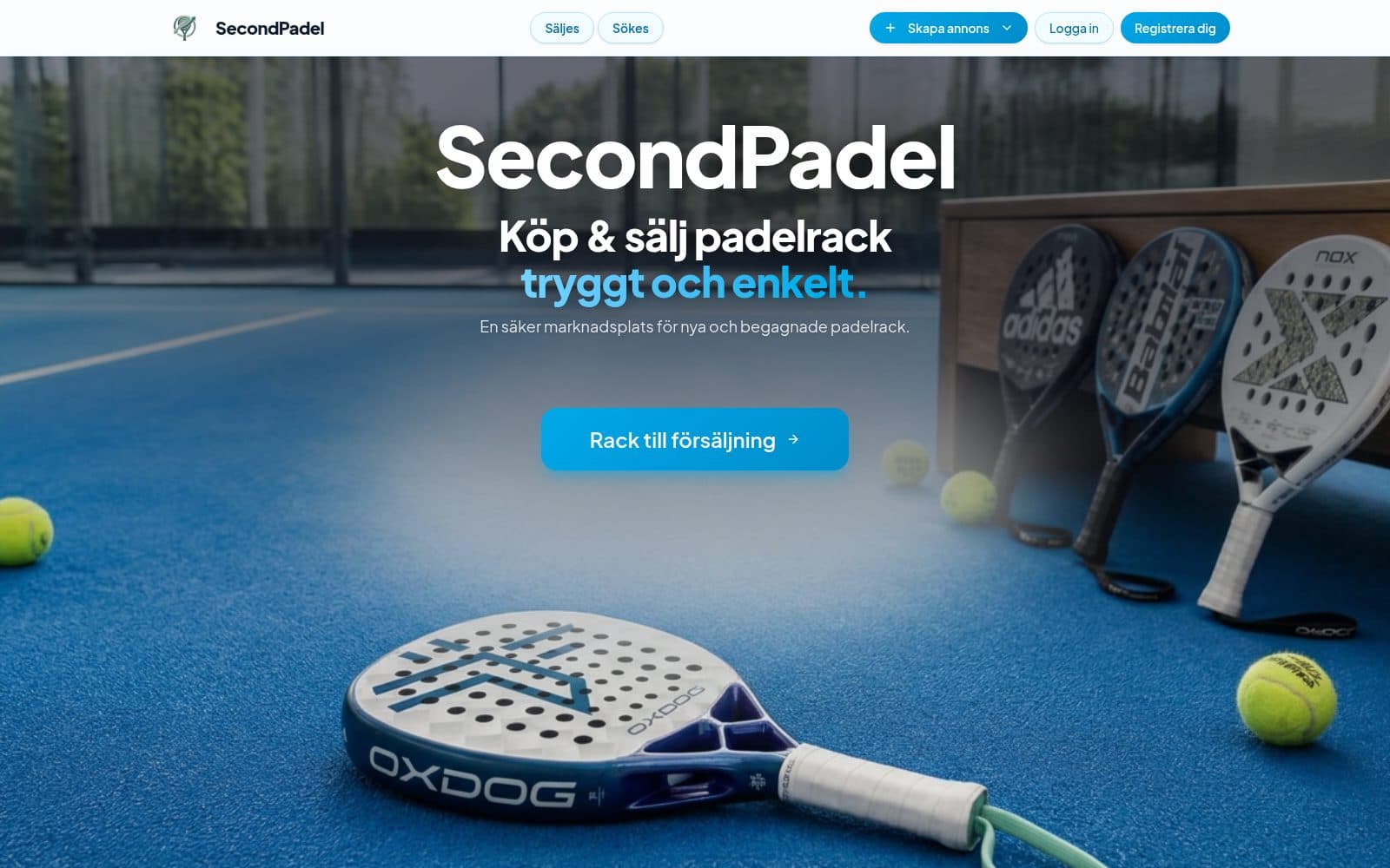 Skärmdump av SecondPadel