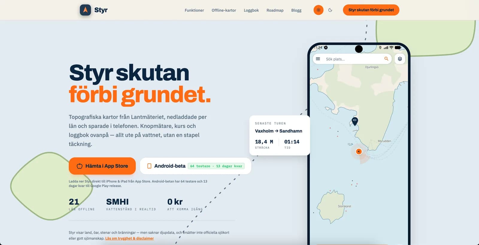 Skärmdump av Styr