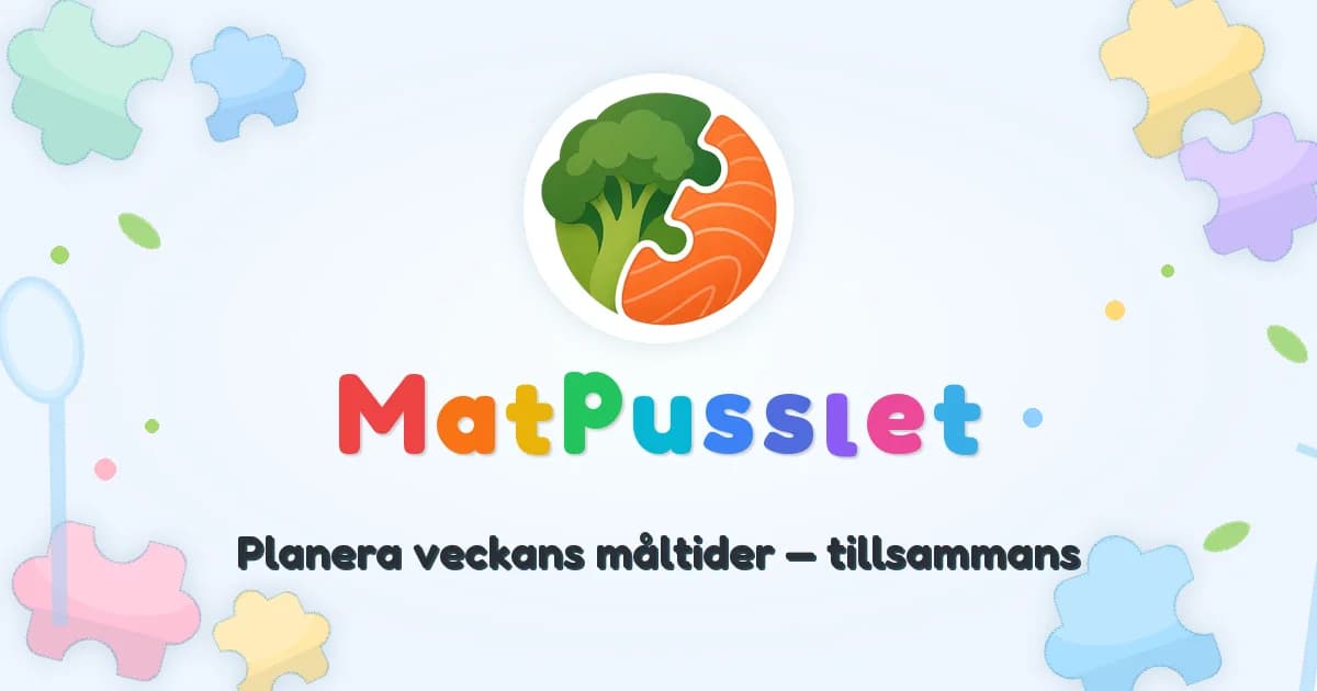 Skärmdump av Matpusslet