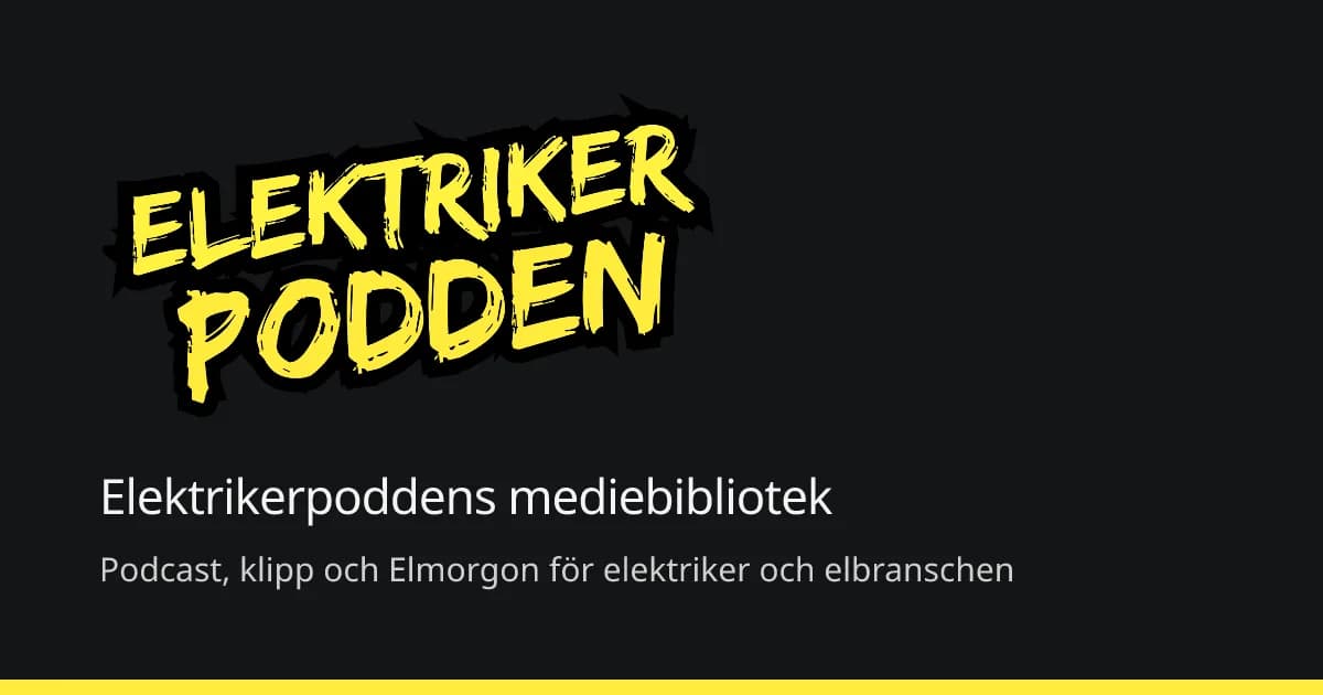 Skärmdump av Välkommen till Elektrikerpodden Play – alla våra avsnitt på en plats