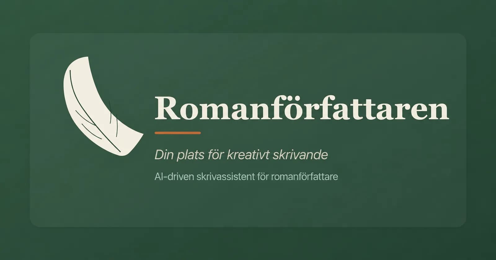 Skärmdump av Romanförfattaren