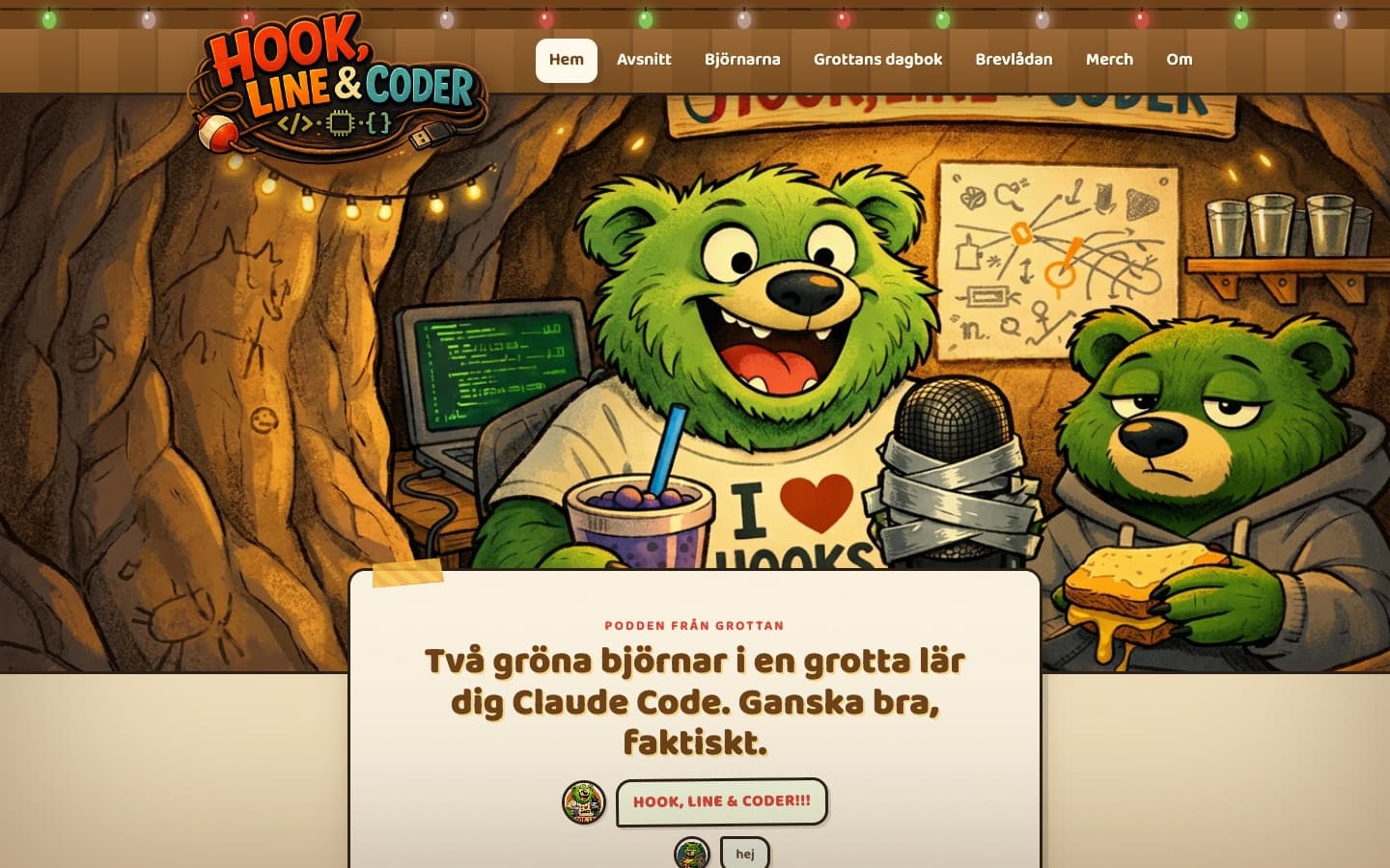 Skärmdump av Hook, Line & Coder